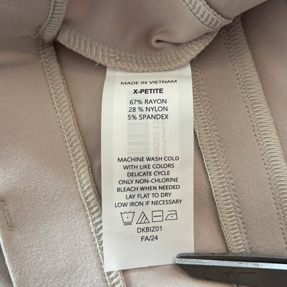 Quince Ecru Ultra-Stretch Ponte Straight Leg Pants - Size LP - New with Tags - Picture 5 of 5